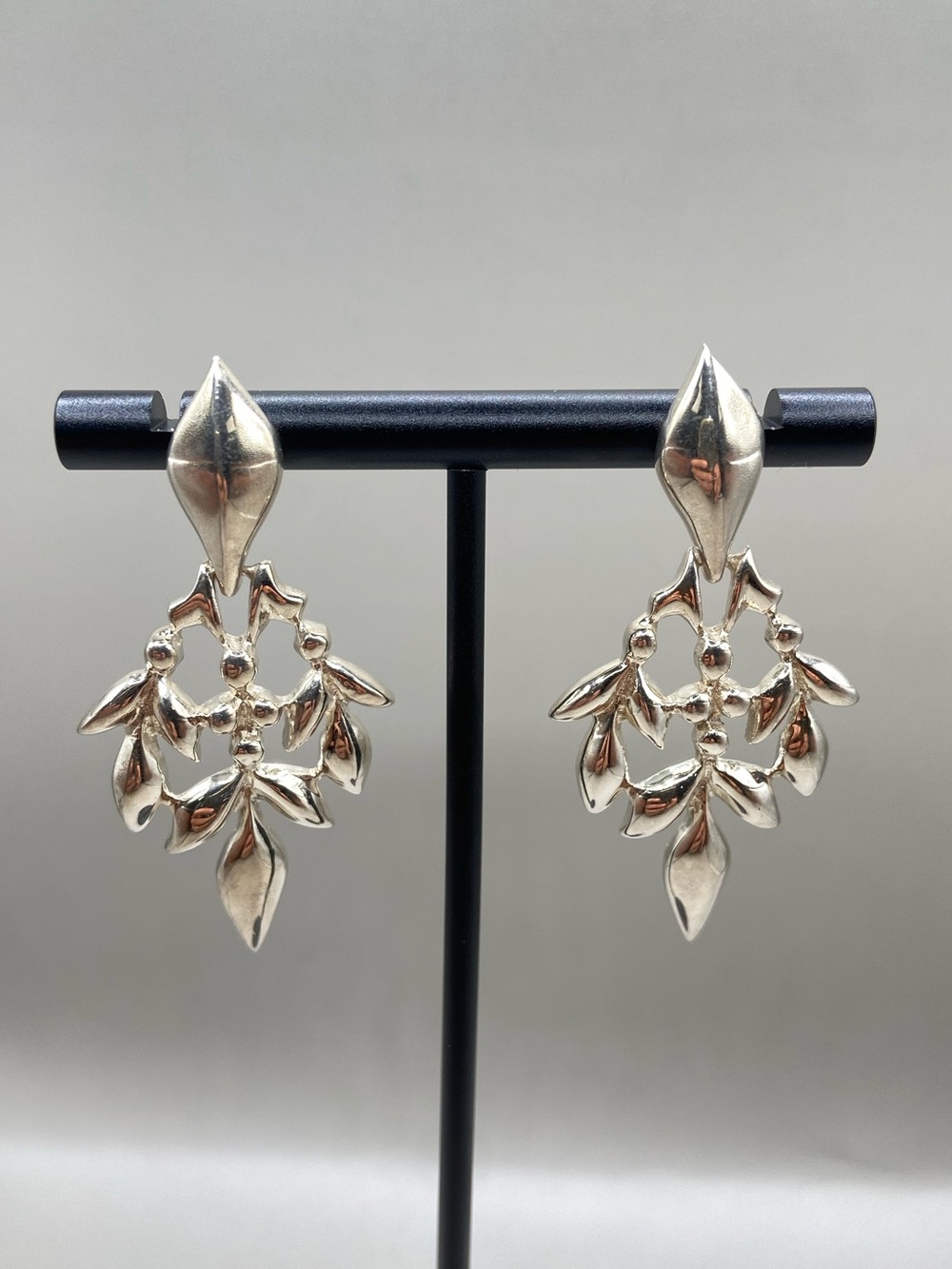 Joseph Esposito Sterling Silver Olive Leaf Post Earrings